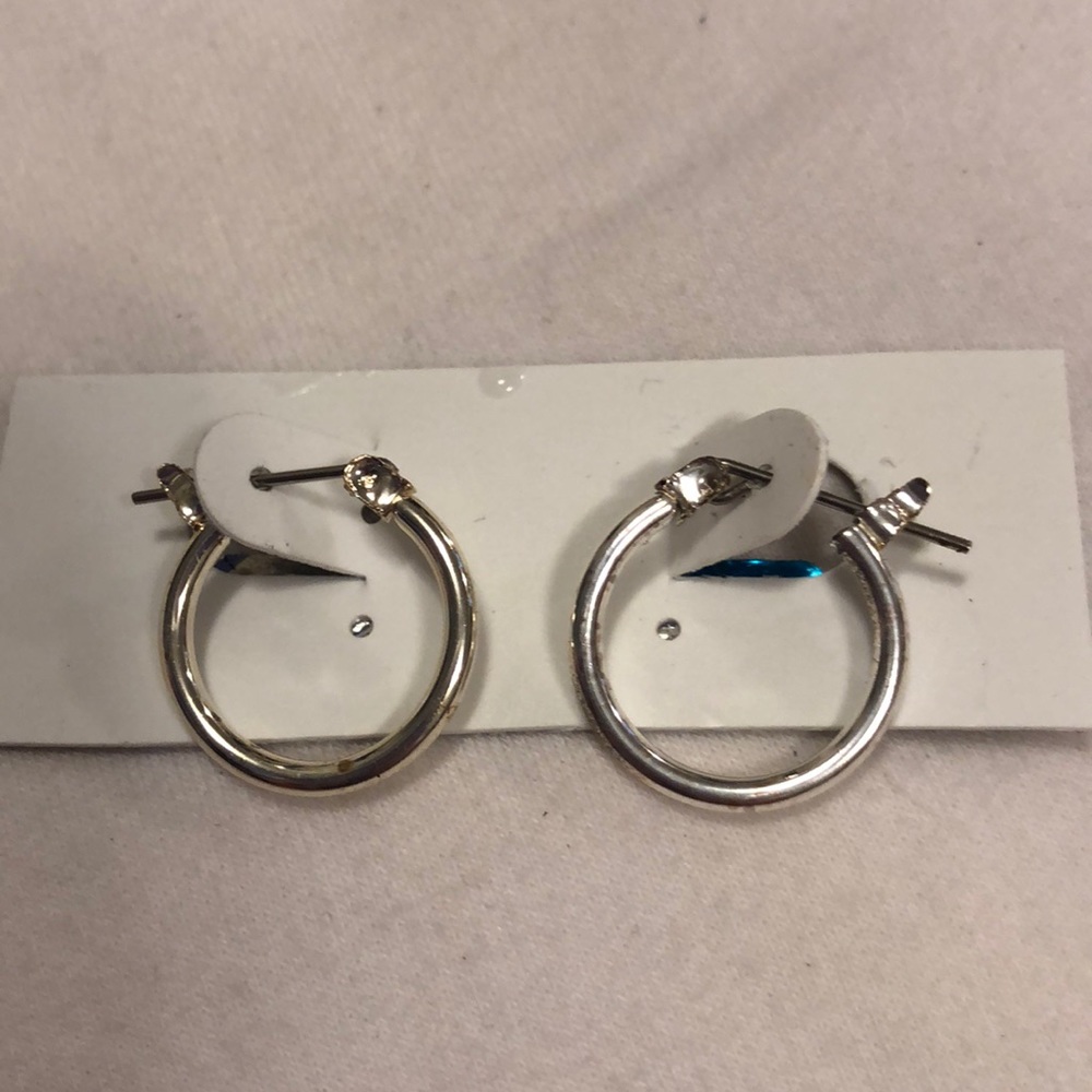Silver hoop earrings